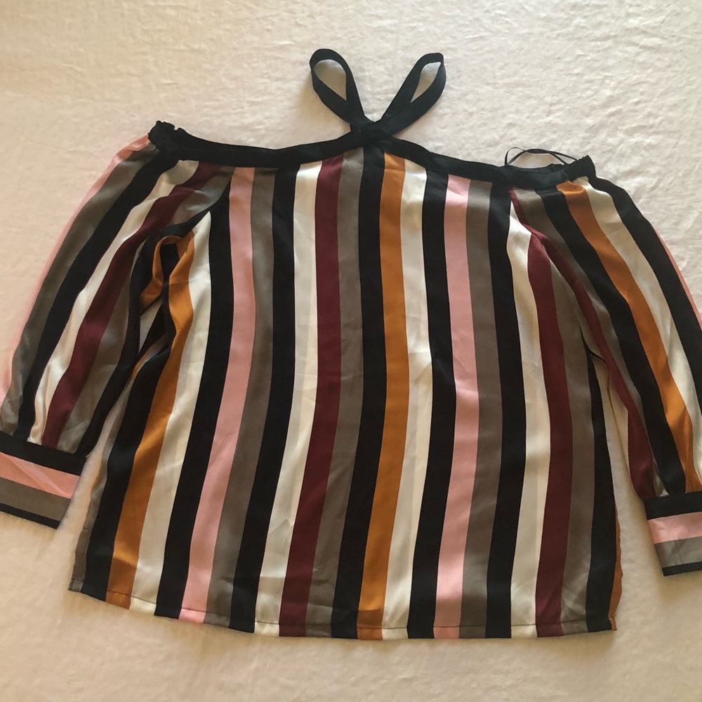 NWT Loft Striped Off-Shoulder Women's Top